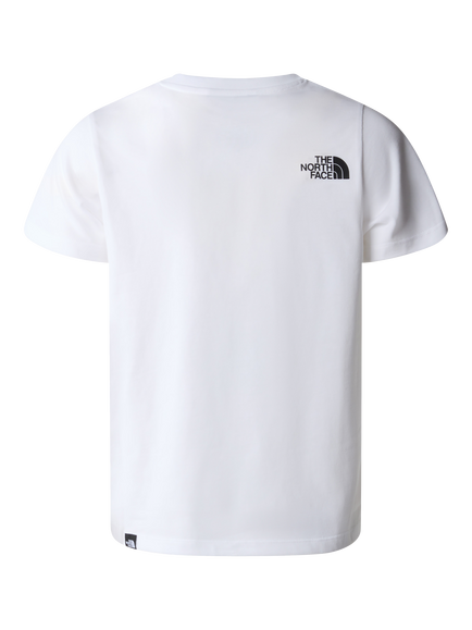 The North Face Teens' Dome Logo Shirt Sleeve T-Shirt, White - view 2, Tnf White