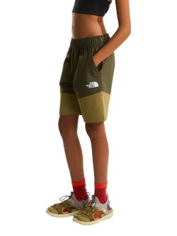 The North Face Kids' 7" Teen Hike Shorts, Green/Cedar, Green/Cedar