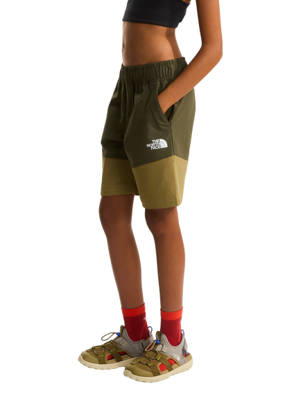 The North Face Kids' 7" Teen Hike Shorts, Green/Cedar, Green/Cedar