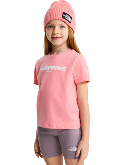 The North Face Kid's Logo T-shirt and Shorts Set, Coral Crush, Coral Crush
