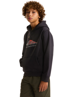 The North Face Kids' Cotton Blend Mountain Hoodie, Tnf Black, Tnf Black