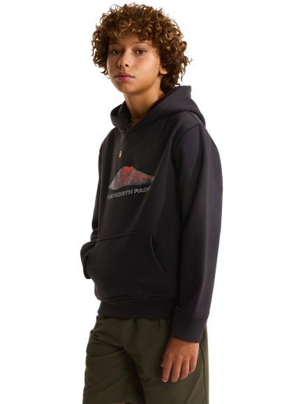 The North Face Kids' Cotton Blend Mountain Hoodie, Tnf Black, Tnf Black