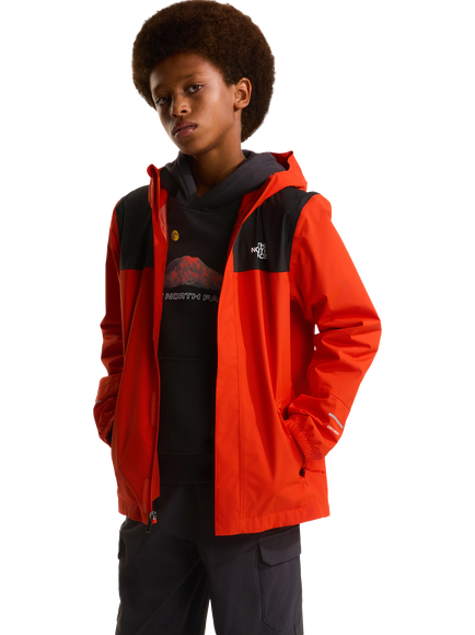 The North Face Kids' Antora Rain Jacket, Rose Red, Rose Red