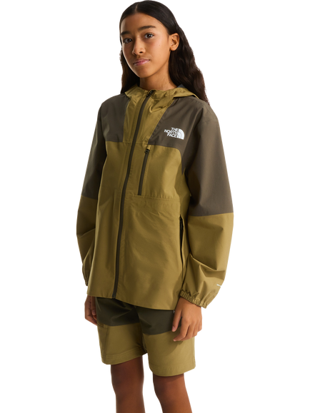 The North Face Kids' Hike Packable Hooded Jacket, Green/Cedar, Green/Cedar