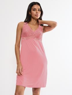 Triumph Timeless Sensuality Lace Nightdress, Cherry Rose