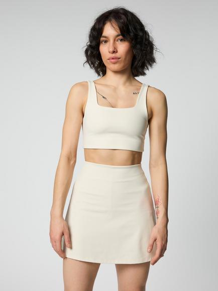 Girlfriend Collective Tommy Sports Bra, White, White
