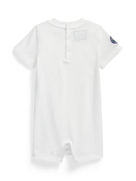Ralph Lauren Baby Wimbledon 2026 Short Bodysuit, White - view 2, White