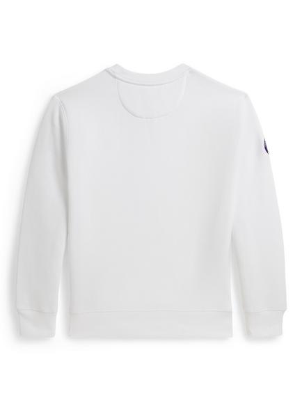 Polo Ralph Lauren Kids' Wimbledon 2026 Bear Sweatshirt, White - view 2, White