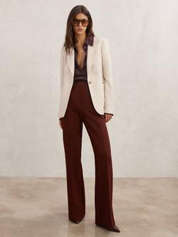 Reiss Petite Soren Wool Blend Jacket, Cream, Cream