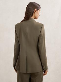 Reiss Petite Solene Wool Rich Jacket, Green - view 2, Green