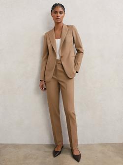 Reiss Petite Jade Wool Blend Jacket, Camel, Camel