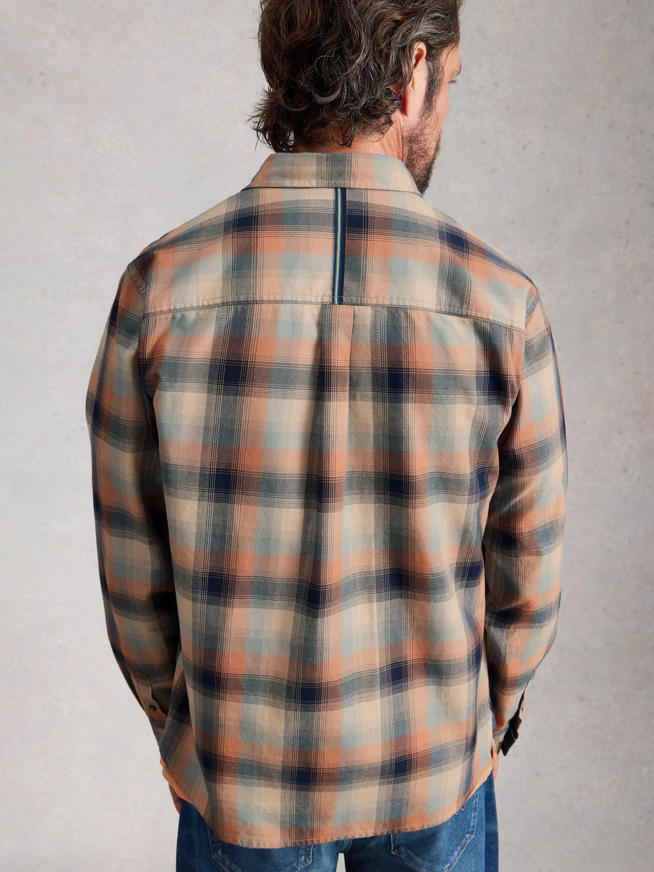 Product image 2 of 6, which shows White Stuff Cannes Cotton Regular Fit Check Shirt, Blue/Multi, XS