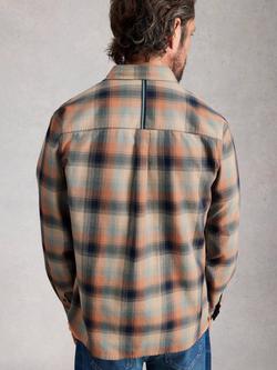 White Stuff Cannes Cotton Regular Fit Check Shirt, Blue/Multi - view 2, Blue/Multi