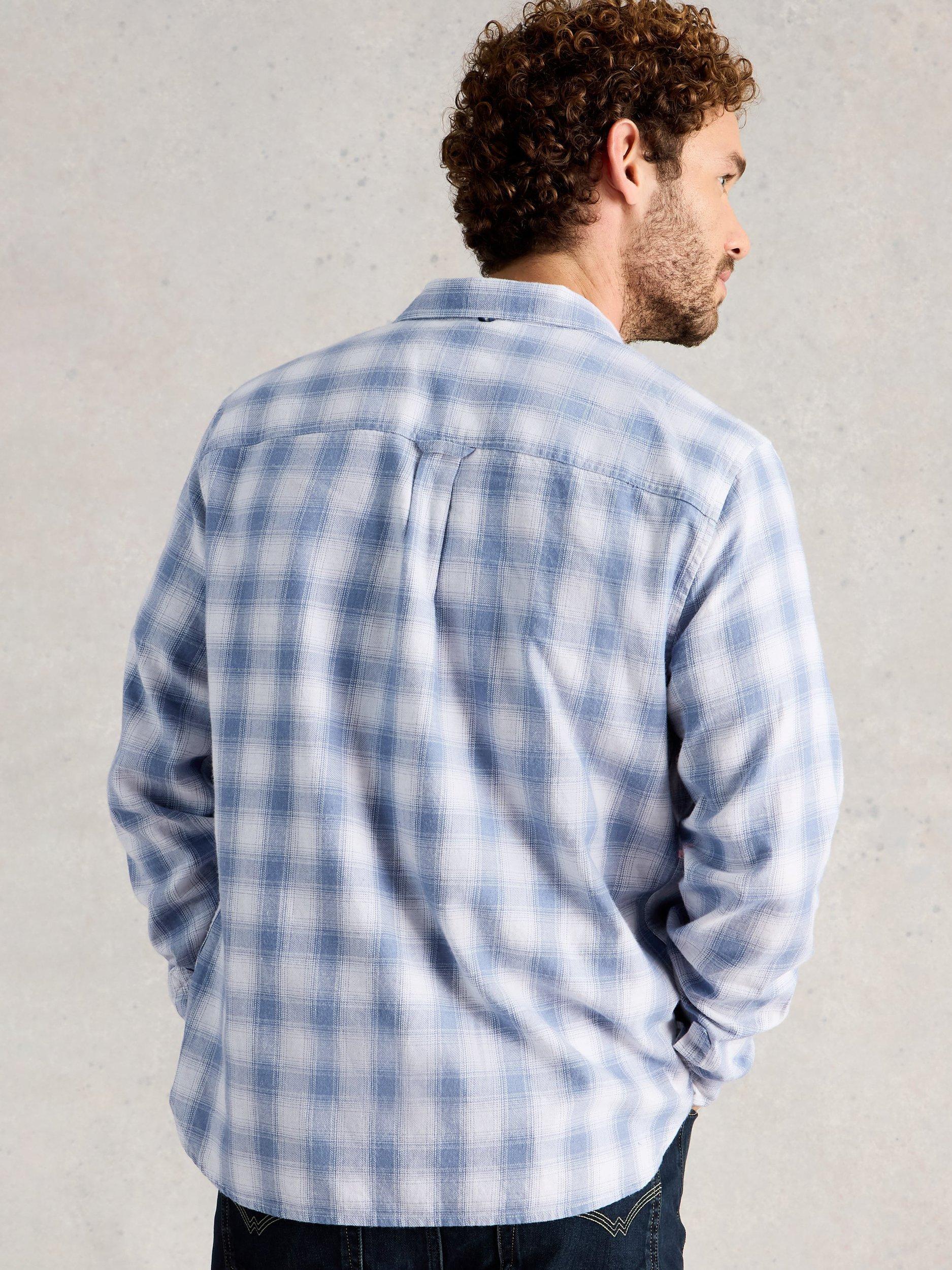 Product image 2 of 6, which shows White Stuff Ludlow Cotton Check Shirt , Blue, XS