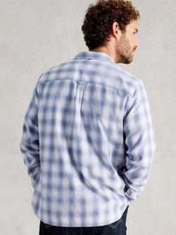 White Stuff Ludlow Cotton Check Shirt, Blue - view 2, Blue