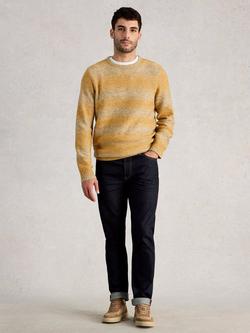 White Stuff Oban Stripe Crew Neck Jumper, Yellow, Yellow