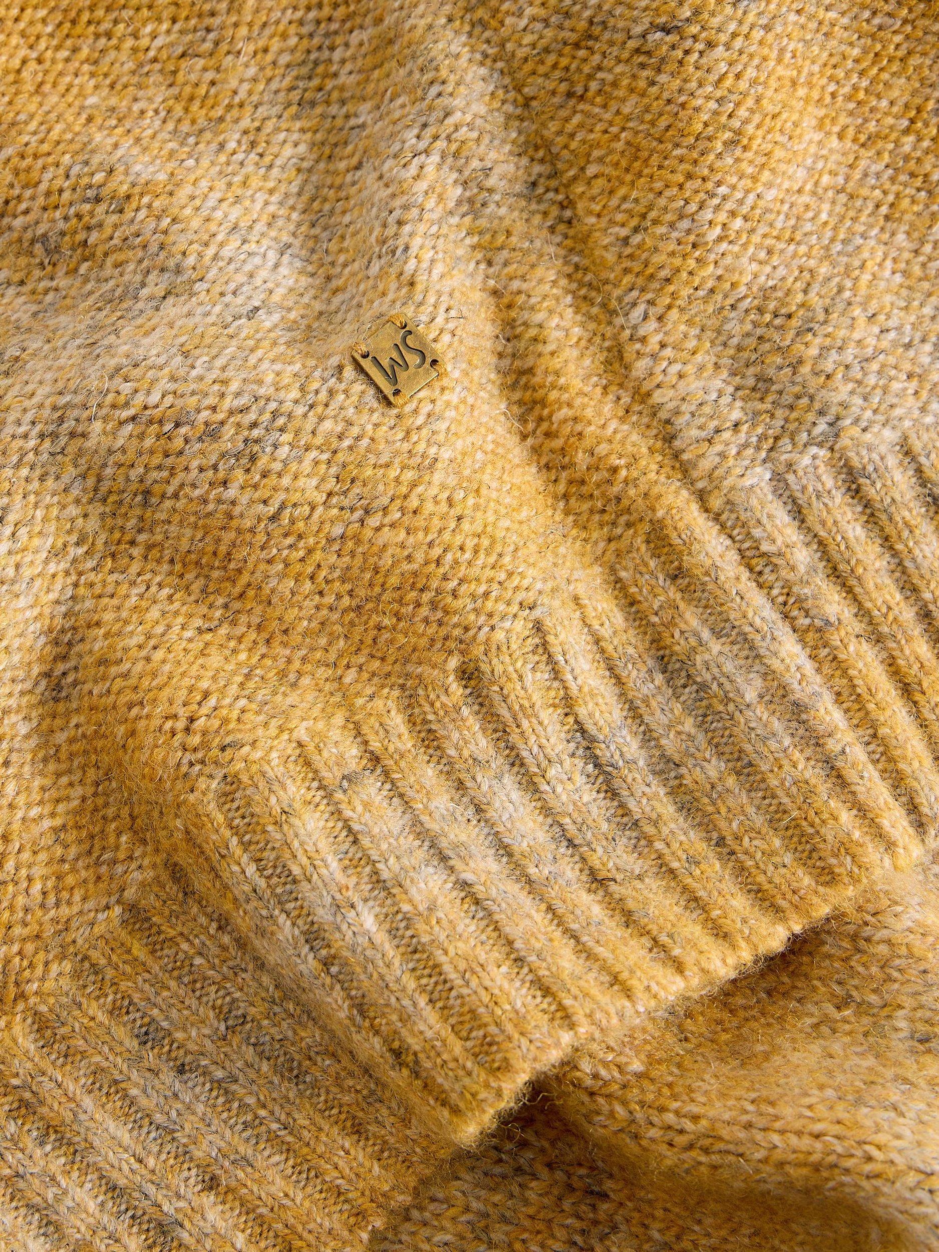 Product image 6 of 6, which shows White Stuff Oban Stripe Crew Neck Jumper, Yellow, XS