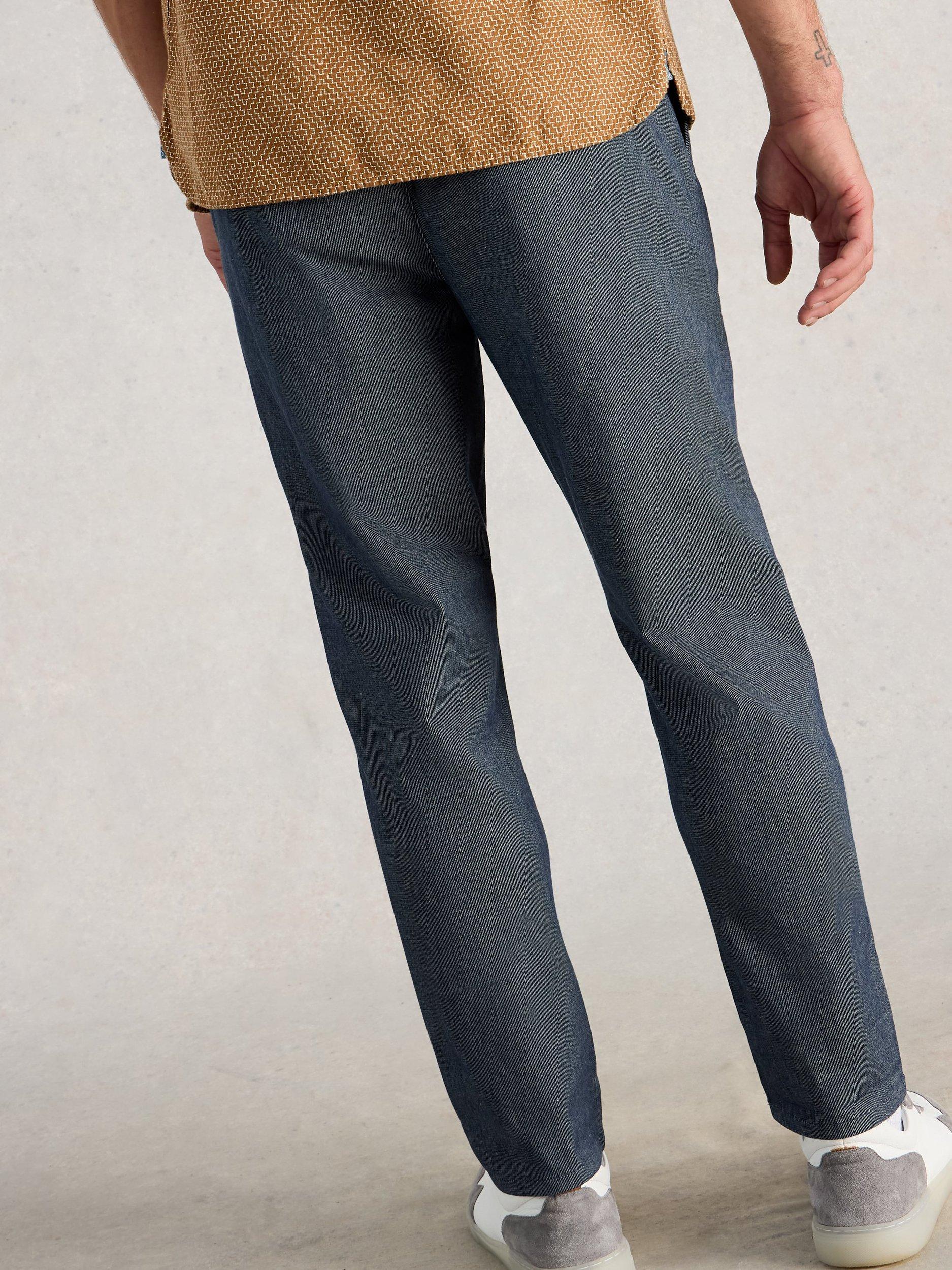 Product image 2 of 6, which shows White Stuff Striped Straight Fit Chinos, Blue, 30S