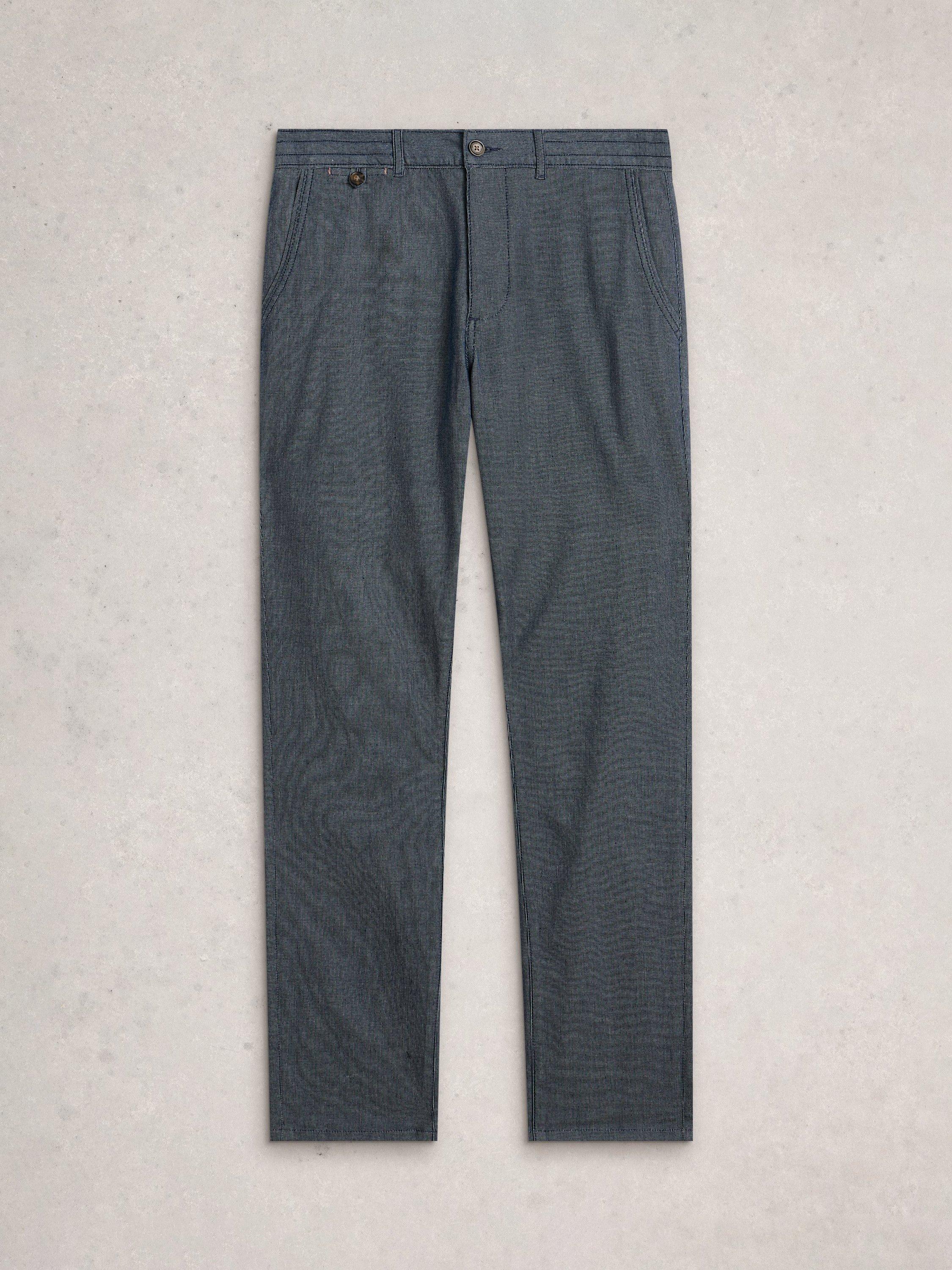 Product image 5 of 6, which shows White Stuff Striped Straight Fit Chinos, Blue, 30S
