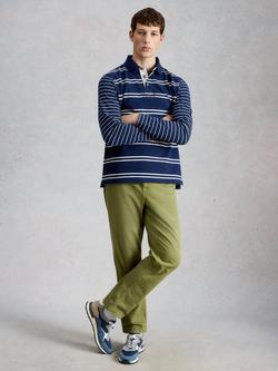 White Stuff Chapman Straight Fit Cotton Chinos, Mid Green, Mid Green