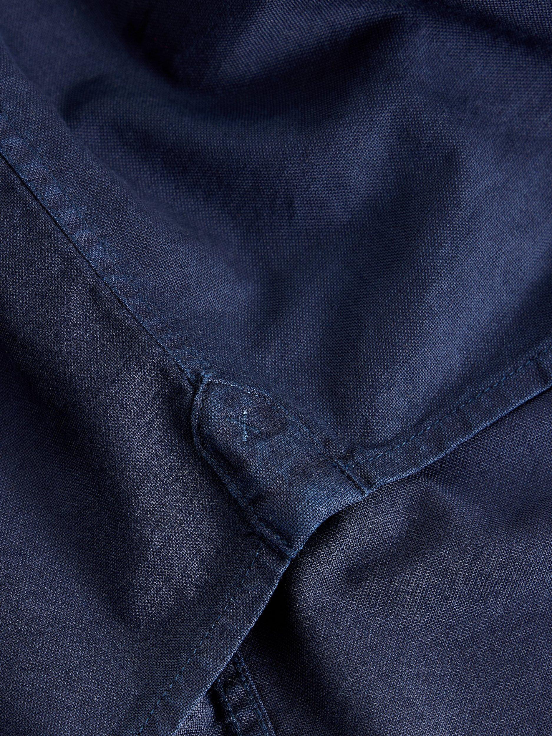 Product image 6 of 6, which shows White Stuff Bruton Long Sleeve Cotton Shirt, Blue Midnight, XS