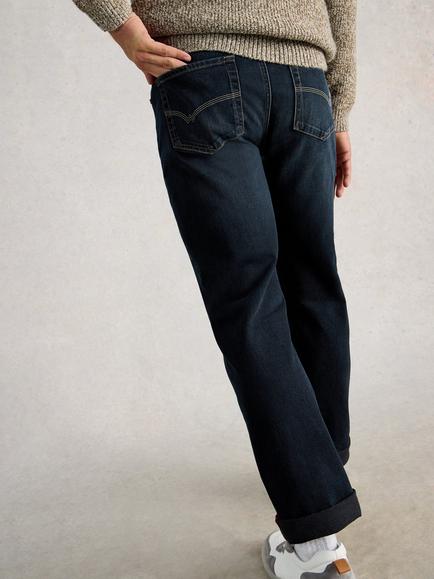 White Stuff Eastwood Mid-Rise Jeans, Mid Blue - view 2, Mid Blue