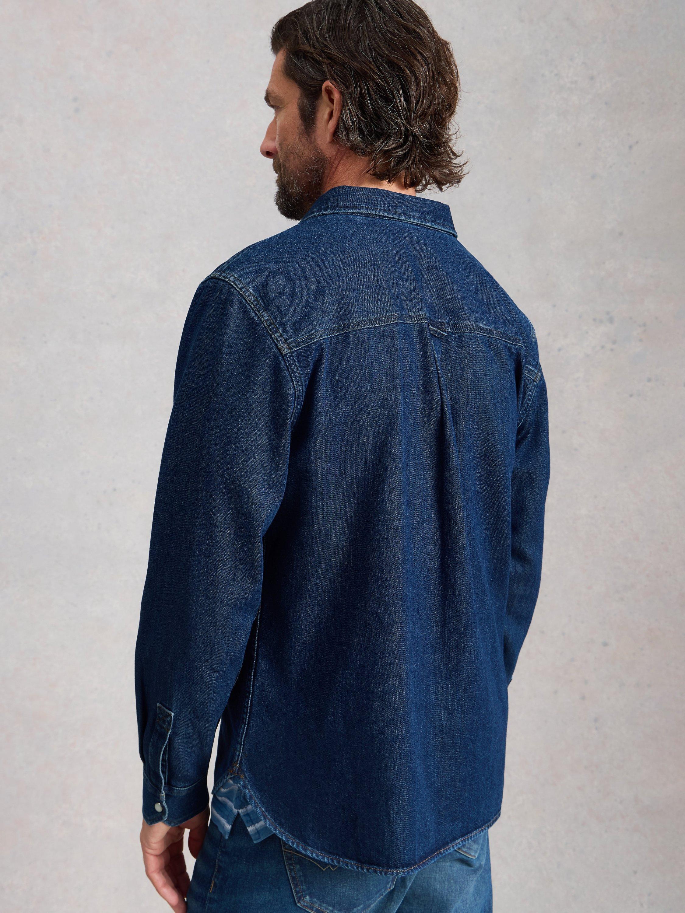 Product image 2 of 5, which shows White Stuff Darvel Regular Fit Denim Shirt, Blue, XS