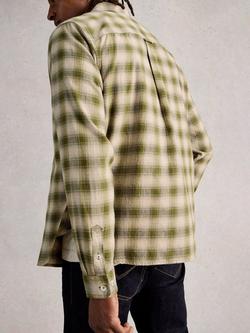 White Stuff Ludlow Cotton Check Shirt, Green - view 2, Green