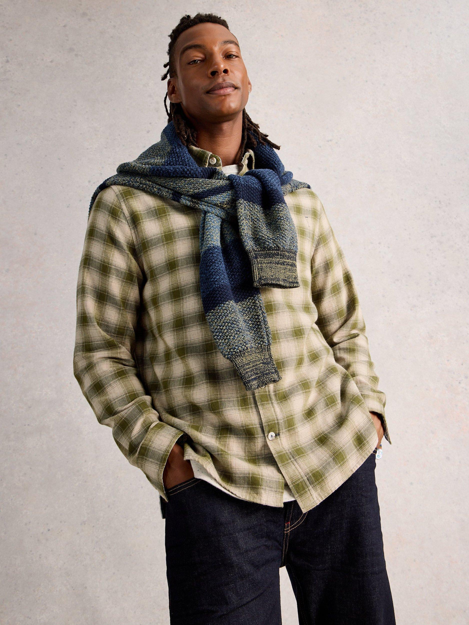Product image 4 of 6, which shows White Stuff Ludlow Cotton Check Shirt, Green, XS