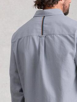 White Stuff Sefton Cotton Regular Fit Stripe Shirt, Light Blue - view 2, Light Blue