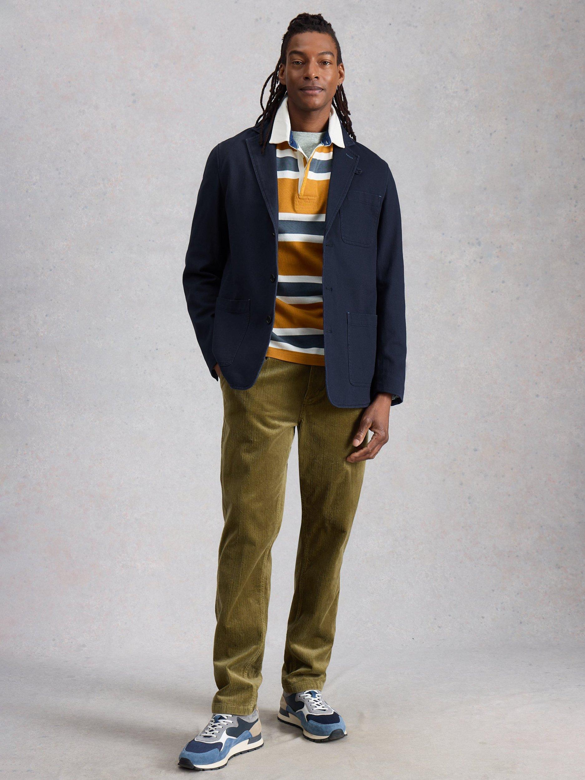 Product image 1 of 6, which shows White Stuff Chorley Wool Blend Blazer, Blue Midnight, 38R