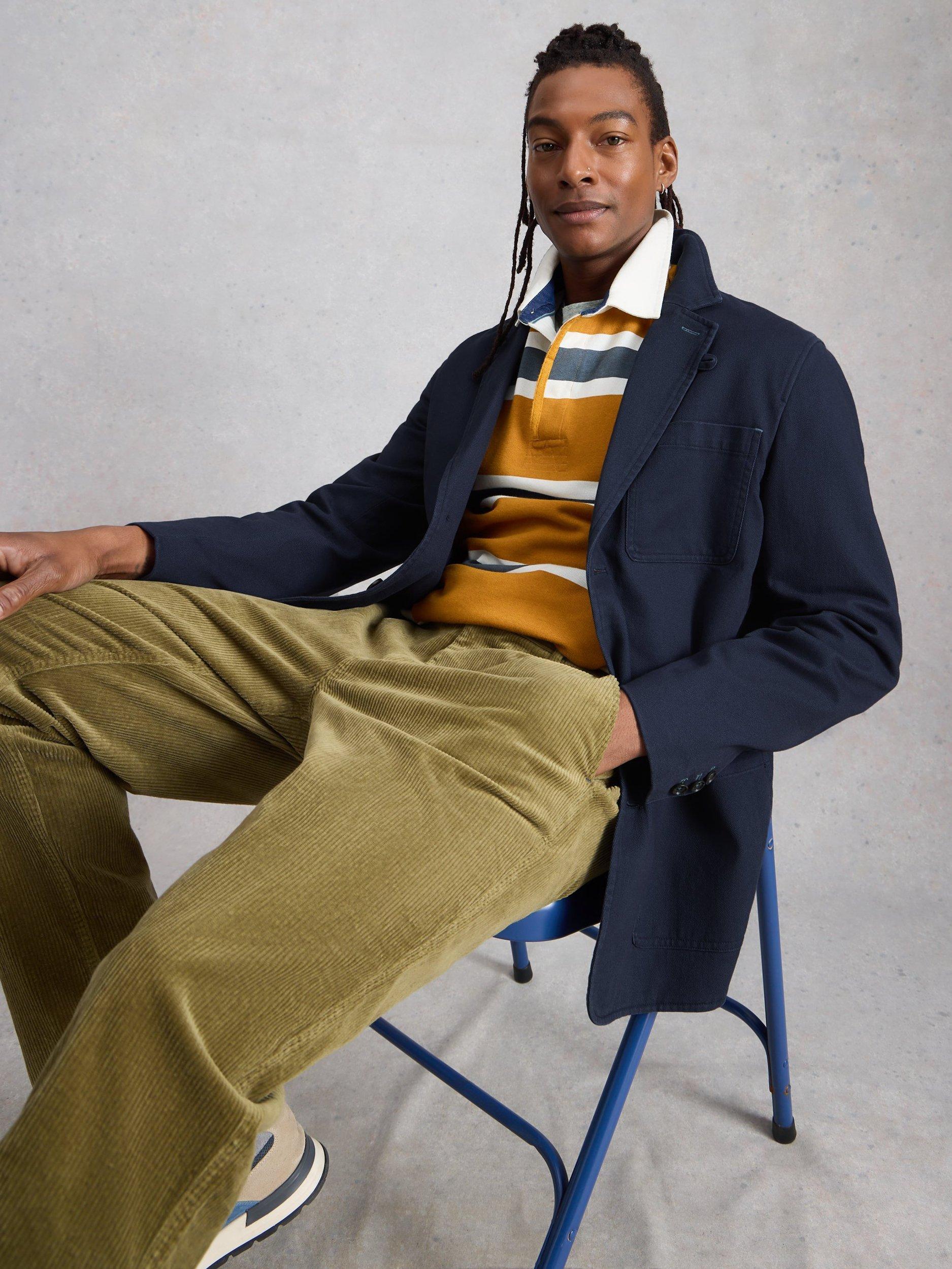 Product image 4 of 6, which shows White Stuff Chorley Wool Blend Blazer, Blue Midnight, 38R