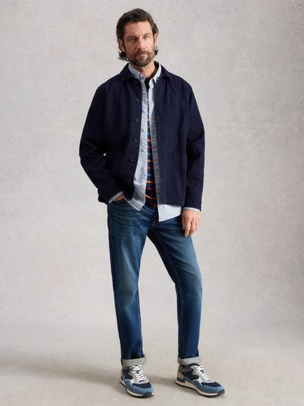 White Stuff Westgate Utility Overshirt, Blue Midnight, Blue Midnight