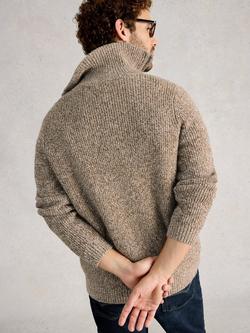 White Stuff Tadley Half-Zip Jumper, Green/Multi - view 2, Green/Multi