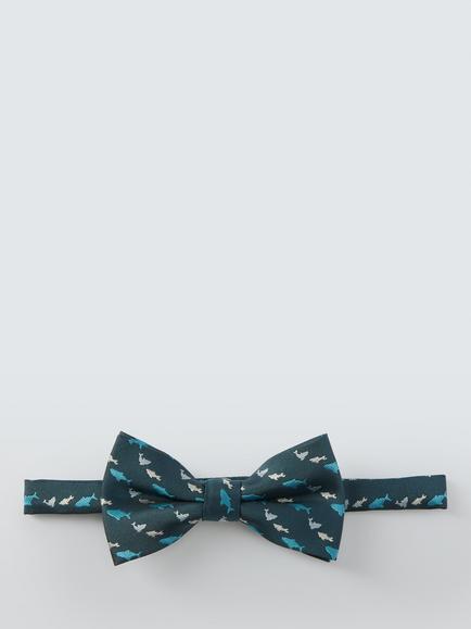 John Lewis Kids' Shark Bow Tie, Green - view 2, Green
