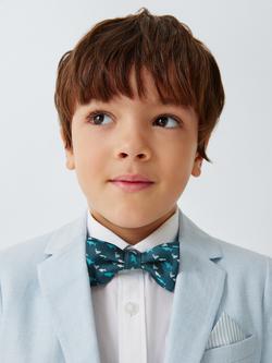 John Lewis Kids' Shark Bow Tie, Green, Green