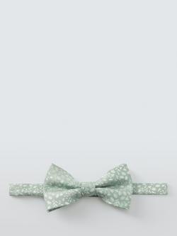 John Lewis Kids' Floral Bow Tie, Sage - view 2, Green