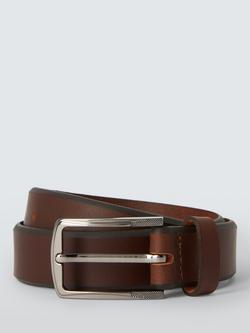 John Lewis Kids' Leather Belt, Brown, Brown