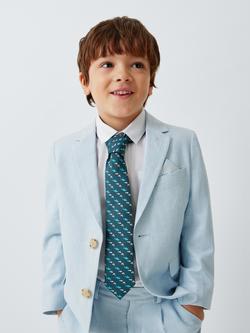 John Lewis Kids' Shark Tie, Green, Green