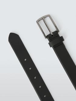 John Lewis Kids' Leather Belt, Black - view 2, Black