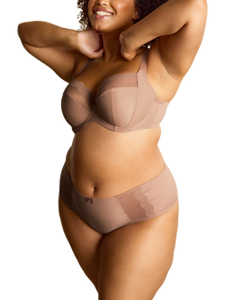 Sculptresse Esme Animal Wired Balcony Bra, Mocha Anim