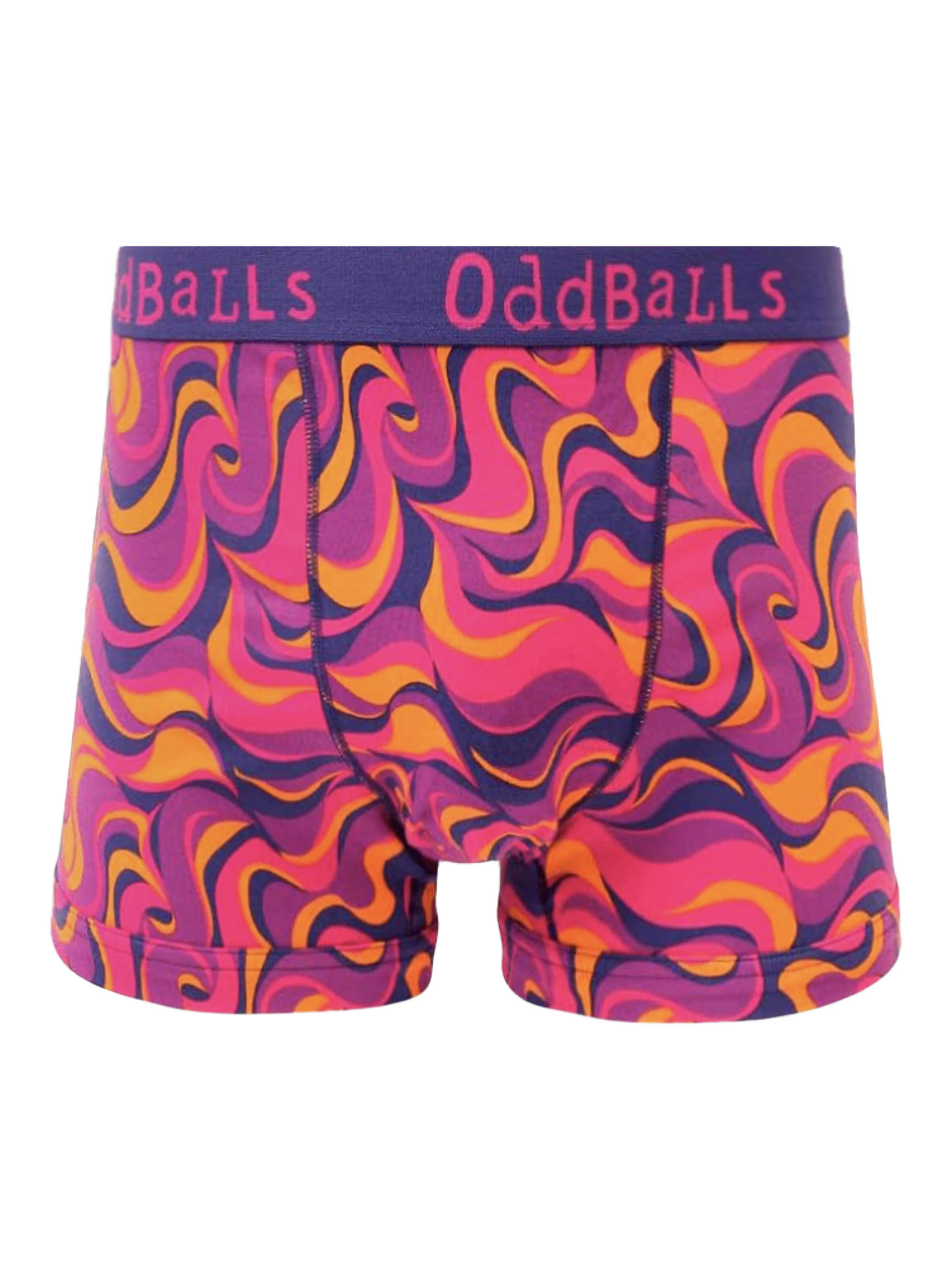 Product image 4 of 5, which shows OddBalls Cotton Boxers Favourites Bundle, Pack of 4, Multi, S