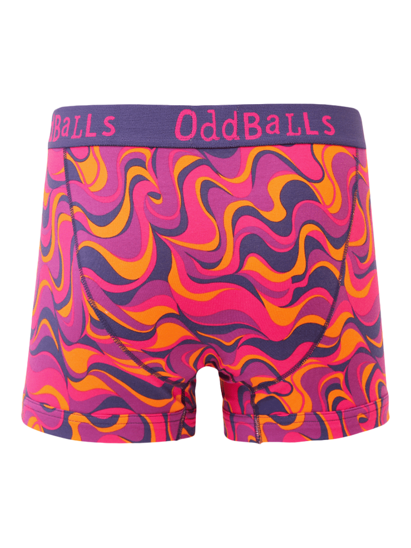 Product image 5 of 5, which shows OddBalls Cotton Boxers Favourites Bundle, Pack of 4, Multi, S