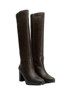 V.GAN Edam Knee High Boots, Brown - view 2, Brown