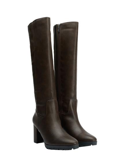 V.GAN Edam Knee High Boots, Brown - view 2, Brown