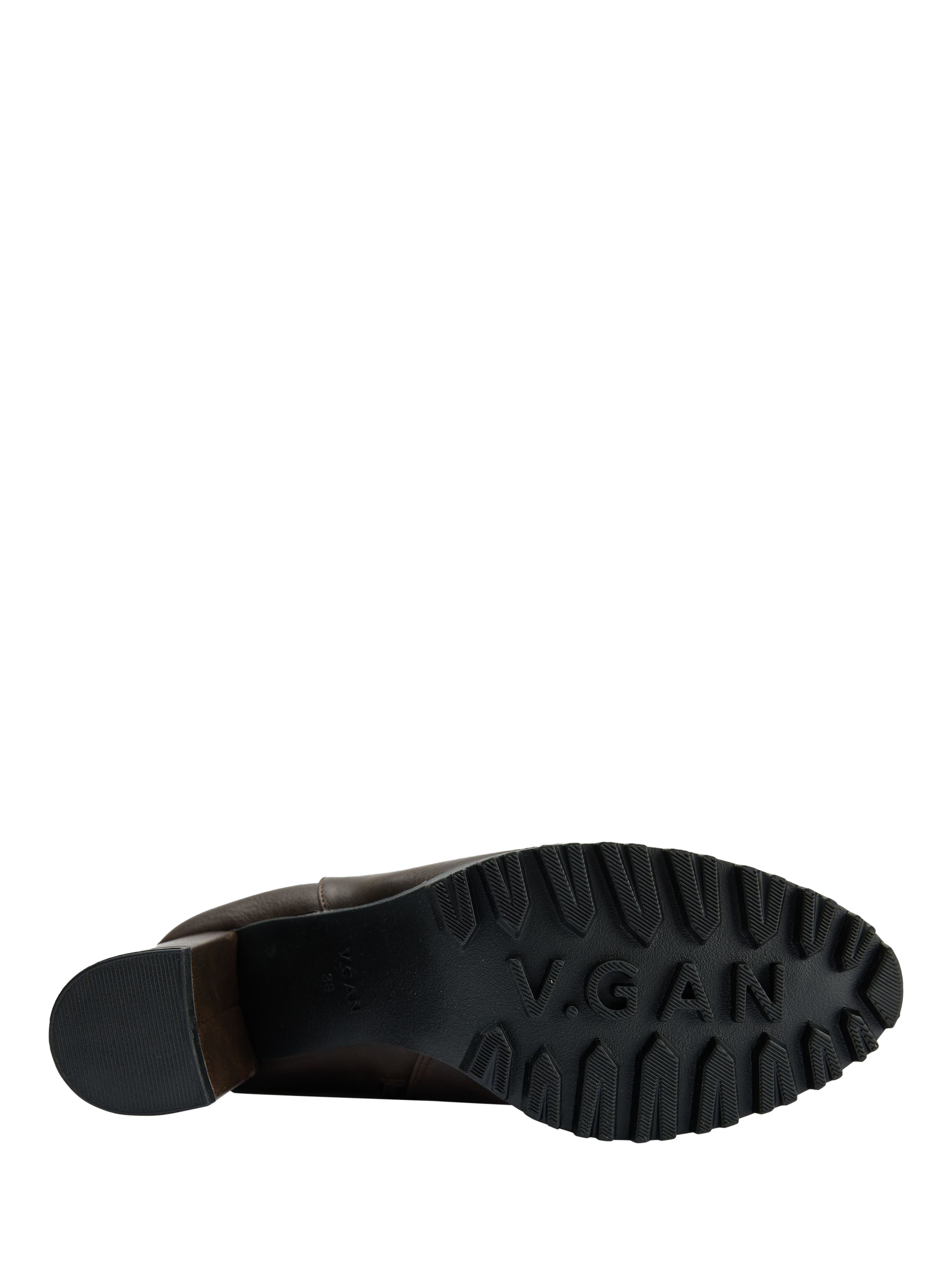 Product image 4 of 5, which shows V.GAN Edam Knee High Boots, Brown, 3