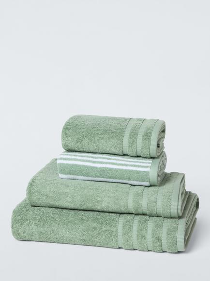 John Lewis Turkish Cotton Towels, Dusty Green