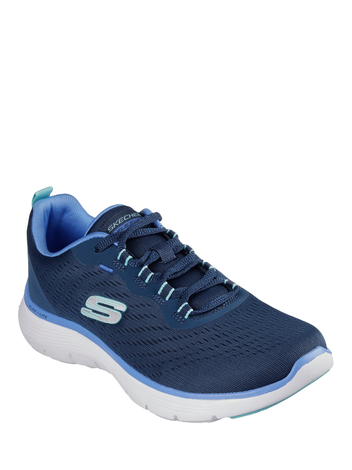 Product image 2 of 4, which shows Skechers Flex Appeal 5.0 Trainers, Navy, 3