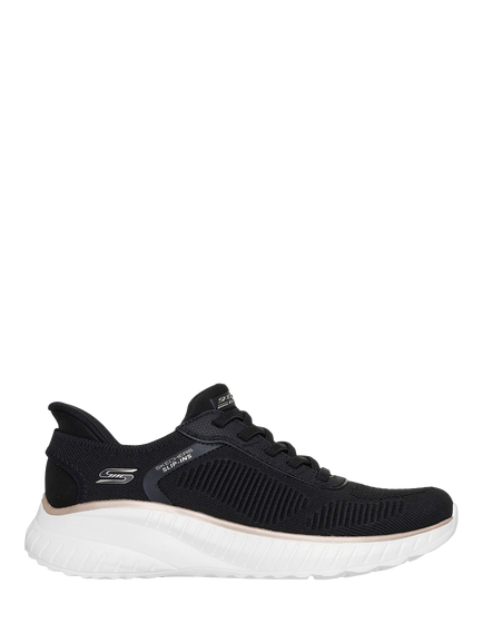 Skechers Hands Free Slip-ins BOBS Sport Squad Chaos Current Muse Trainers, Black