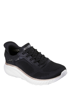 Skechers Hands Free Slip-ins BOBS Sport Squad Chaos Current Muse Trainers - view 2, Black